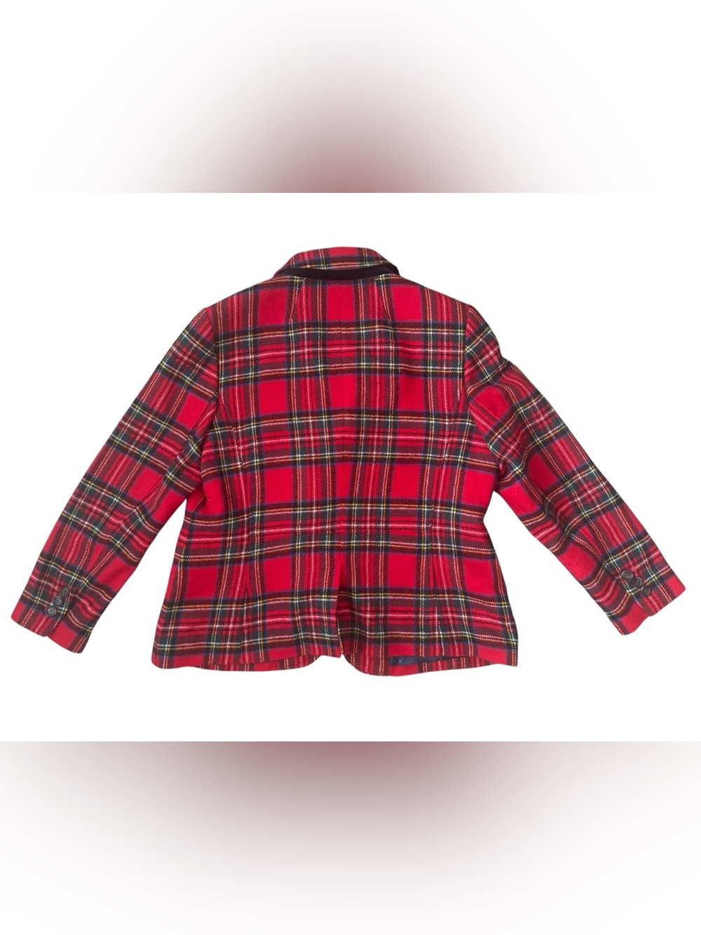 Talbots SHETLAND Wool-blend Plaid Blazer - Picture 2 of 15